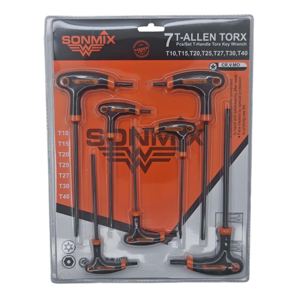 SNX-254 Sonmix Cr-V Torx T Alyan 7prç