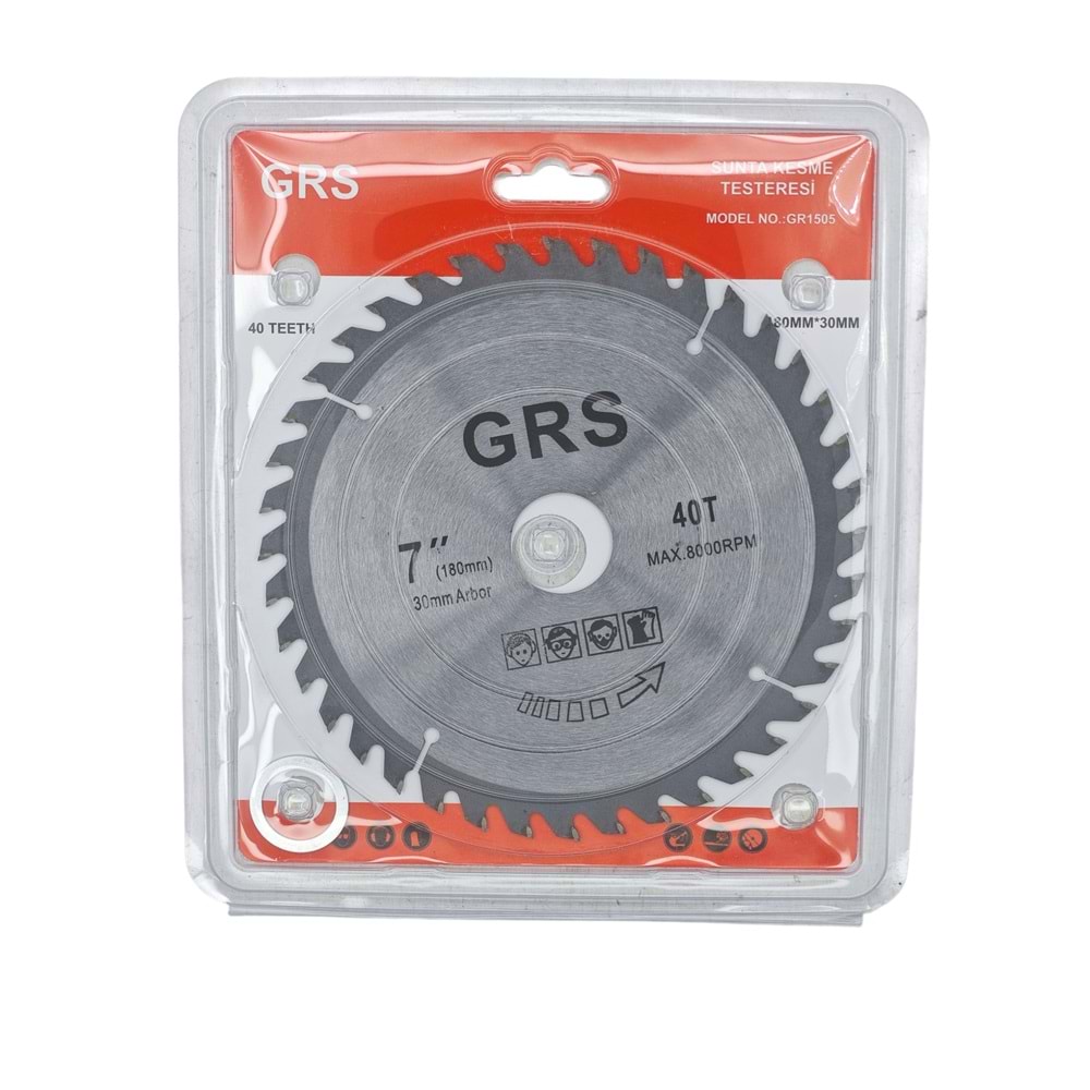 GR1505 GRS 40T Sunta Kesme Testeresi 180mm 3mm