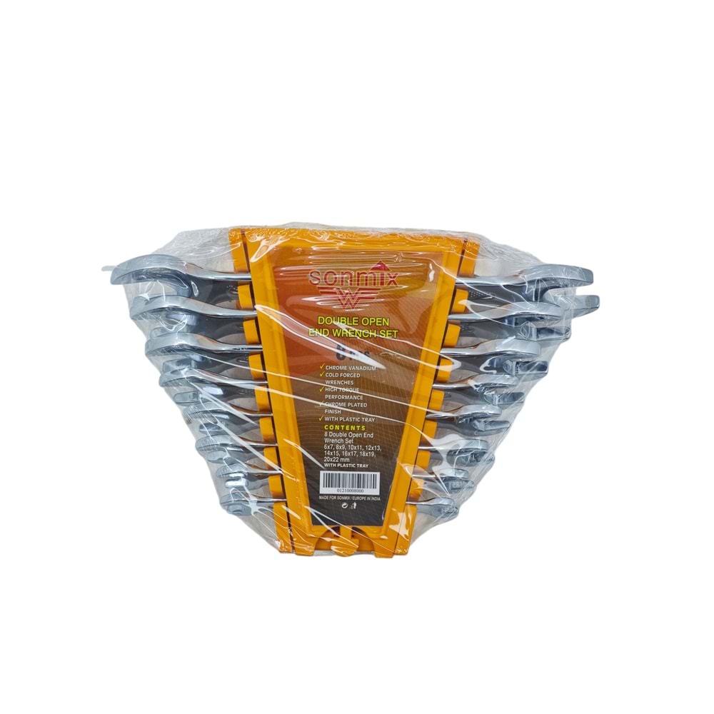 0800 Sonmix 8li Açık Ağız Anahtar Seti