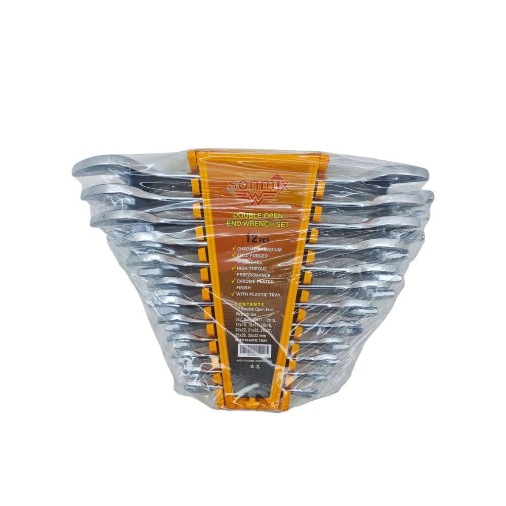 1200 Sonmix 12li Açık Ağız Anahtar Seti