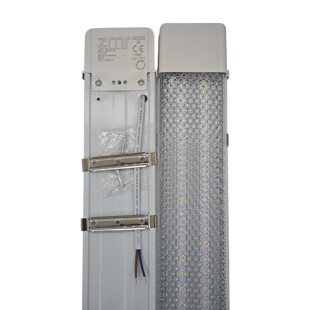 ZMR-232 ZMR 60W Led Kristal Bant Armatür 120cm 2li - Beyaz