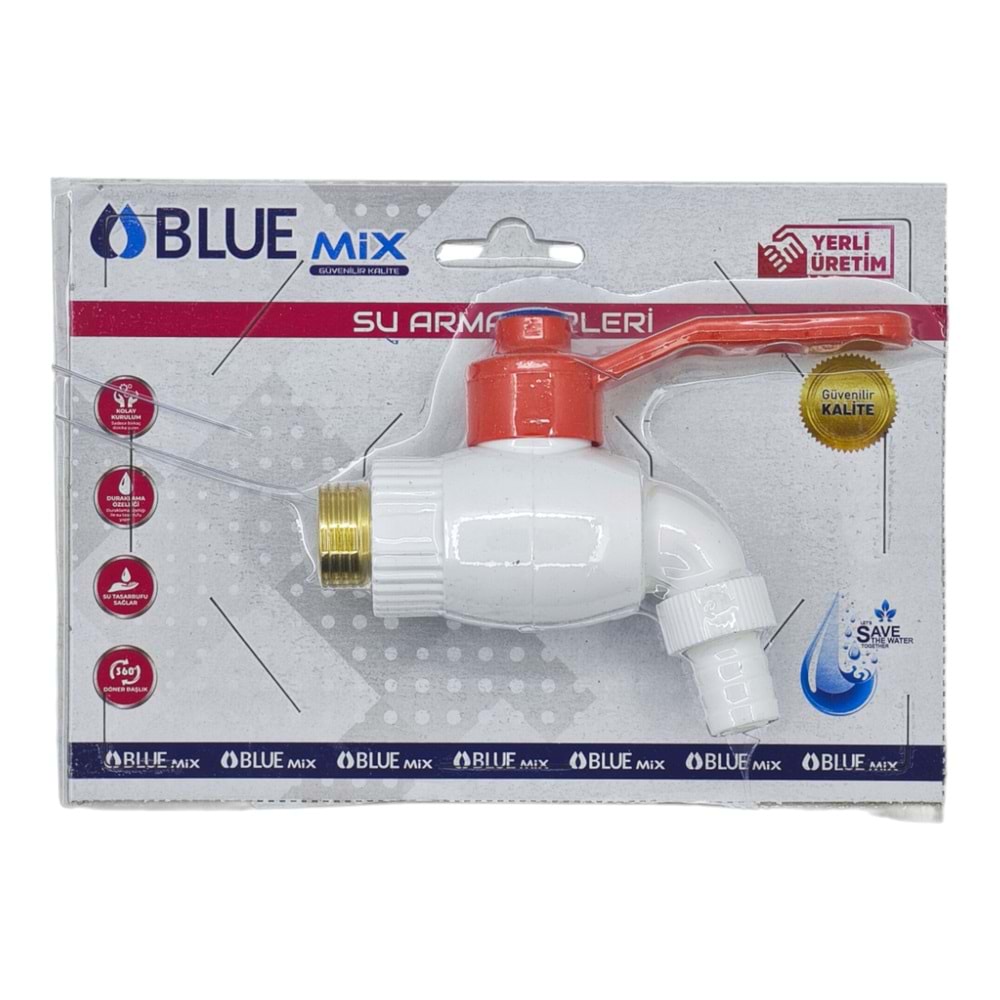 BL-3345 Bluemix Küresel Plastik Musluk - Kartlı