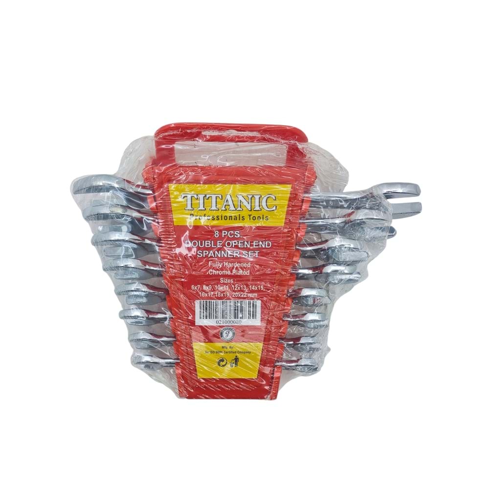 021-080 Titanic 8li Açık Ağız Anahtar Seti
