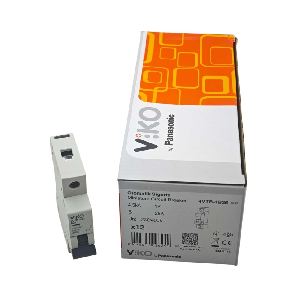 4VTB-1B25-SN2 Viko Otomatik Sigorta 25A