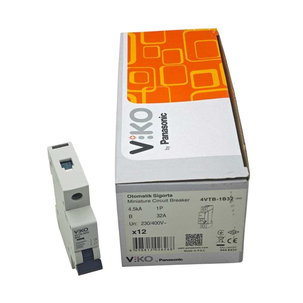 4Vtb-1B32-SN2 Viko Otomatik Sigorta 32A