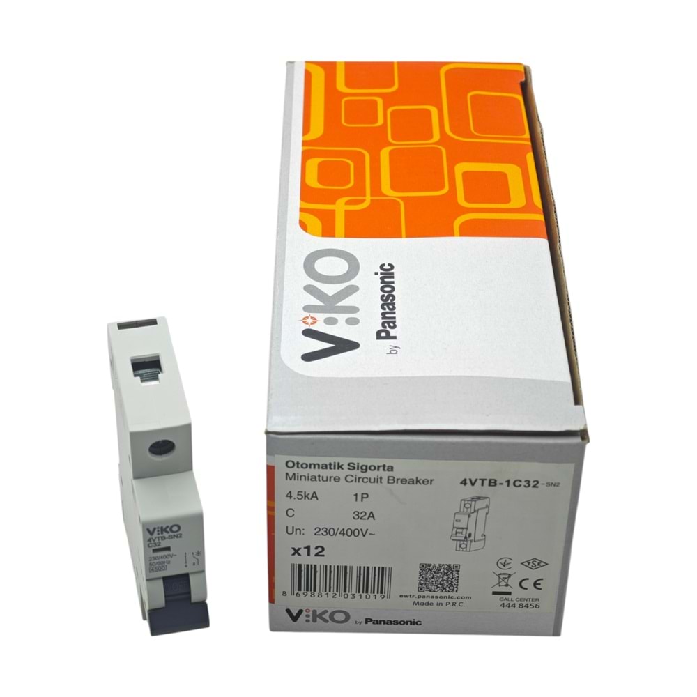 4VTB-1C32-SN2 Viko Otomatik Sigorta 32A