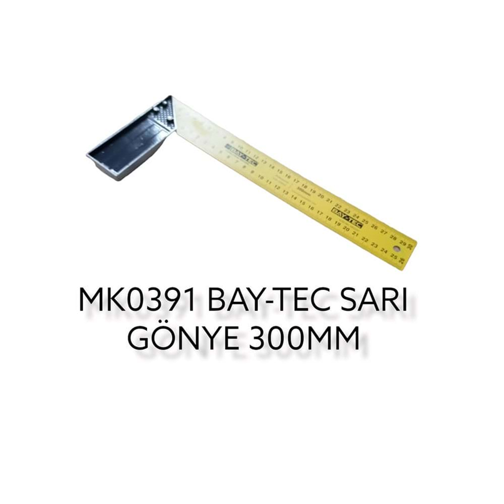 Mk0391 Bay-Tec Sarı Gönye 300Mm