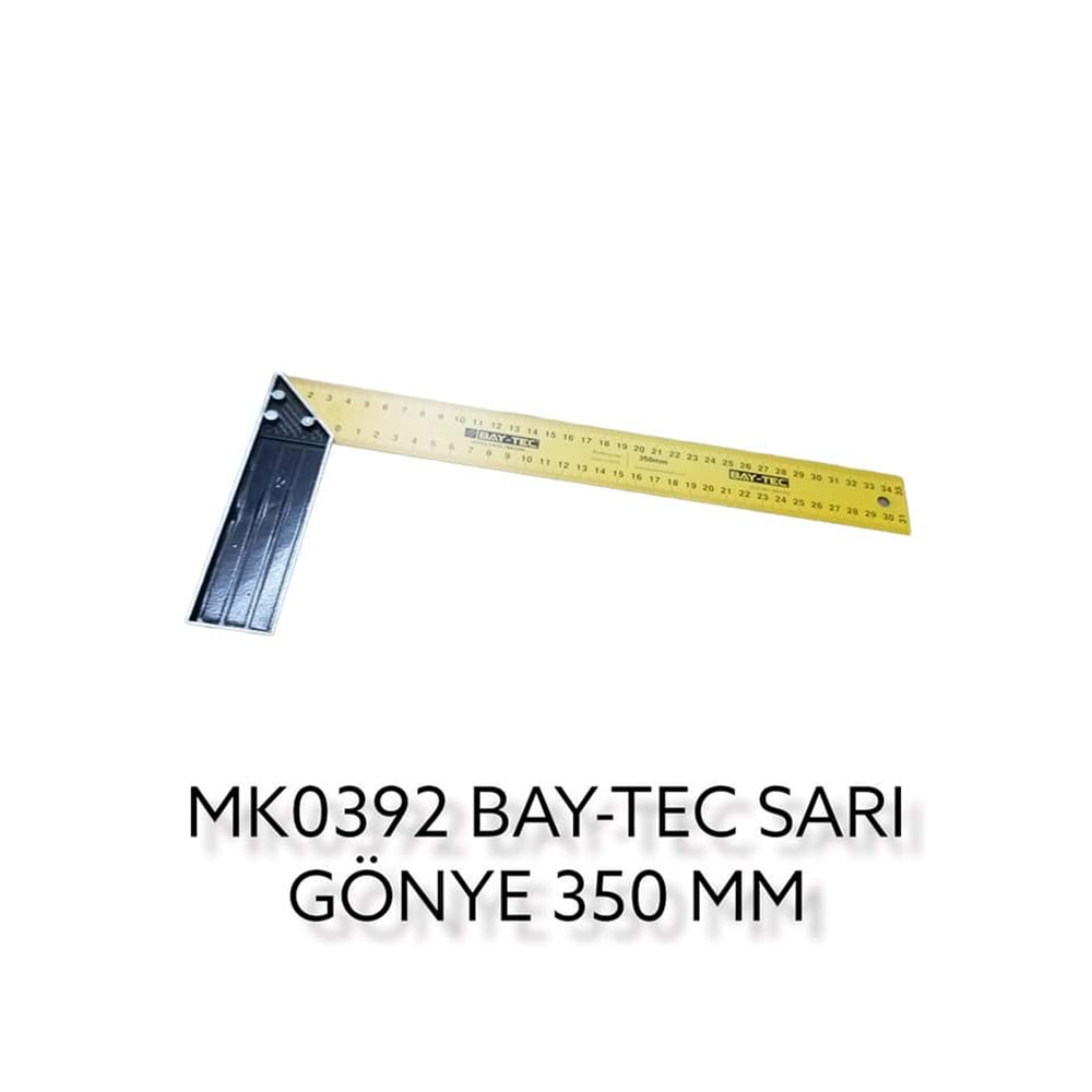 Mk0392 Bay-Tec Sarı Gönye 350Mm