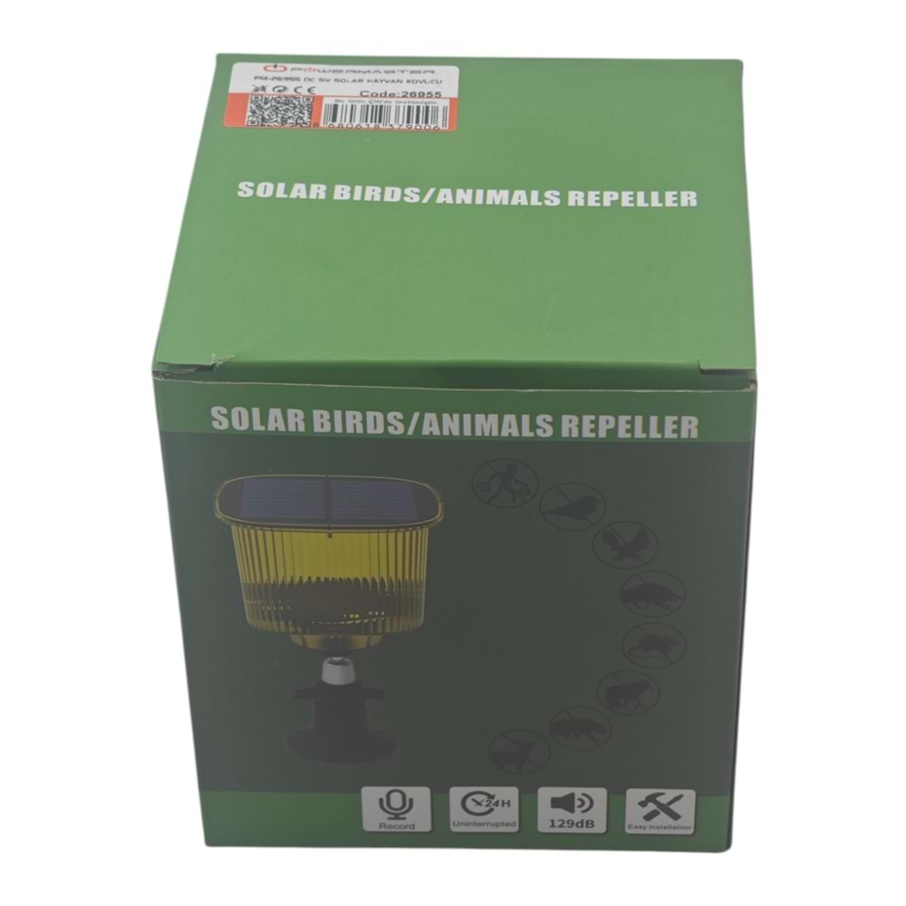 26954 Powermaster Solar Sesli Hayvan Kovucu Alarm Cihazı