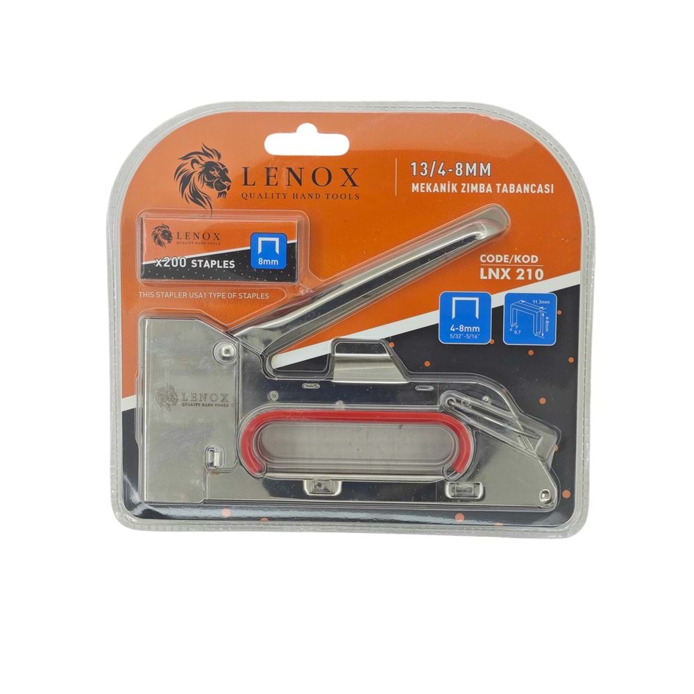 LNX 210 Lenox Mekanik Zımba Tabancası 13/4-8mm