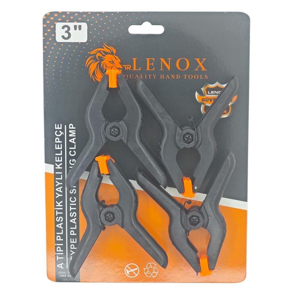 LNX 340 Lenox A Tipi Plastik Yaylı Kelepçe 3