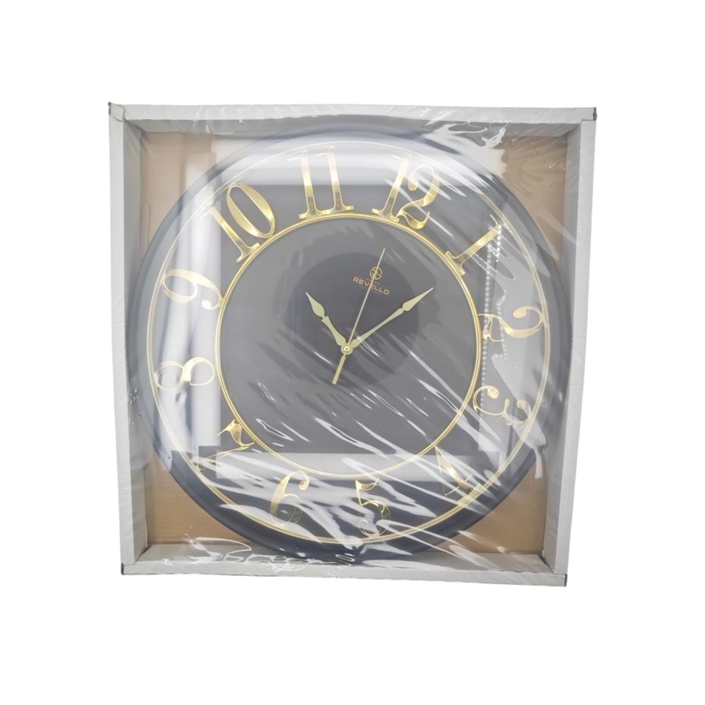 1453-4 Grand Revello Duvar Saati 50cm - Siyah