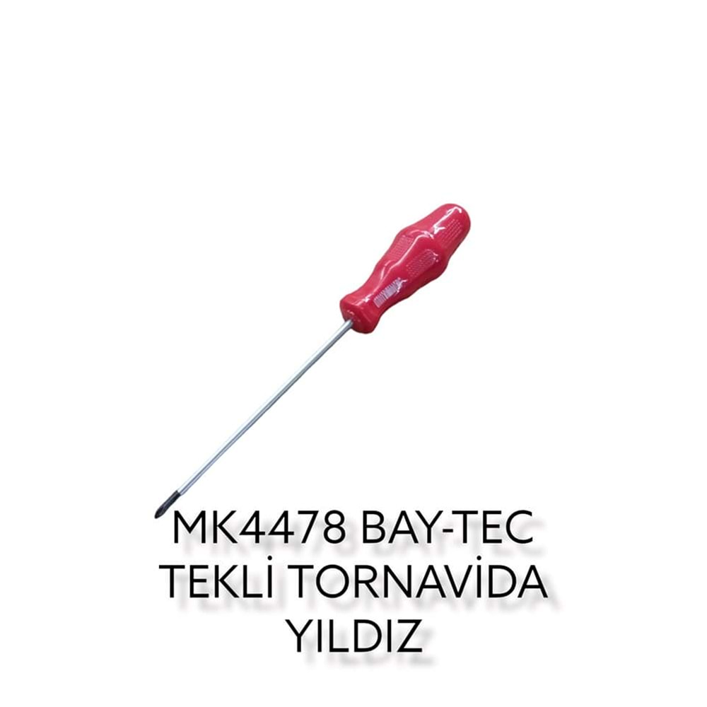 MK4478 BAY-TEC TEKLİ TORNAVİDA 4*125 (Yıldız)