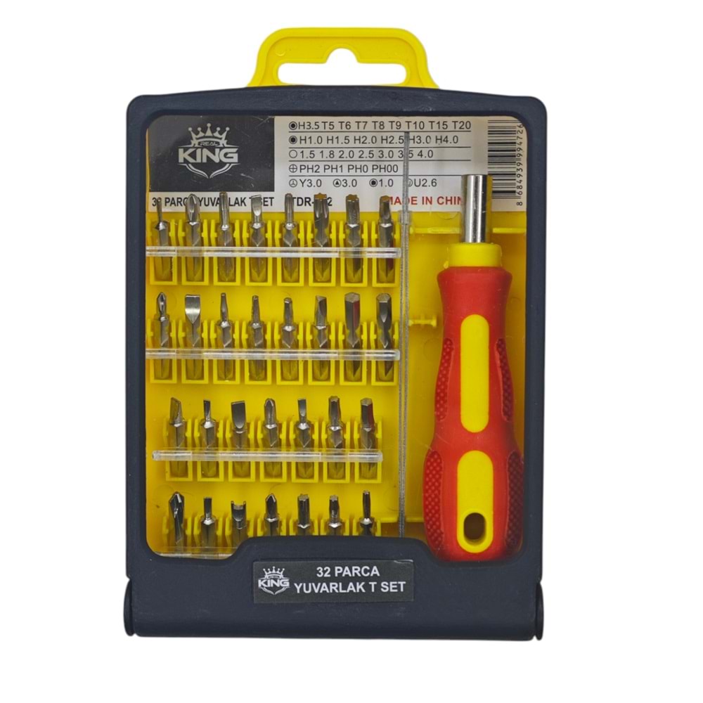 TDR-472 Kıng 32prç Yuvarlak T Set