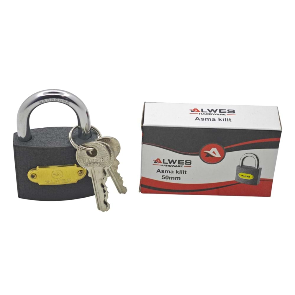 AL-2625 Alwes Gri Asma Kilit 50mm