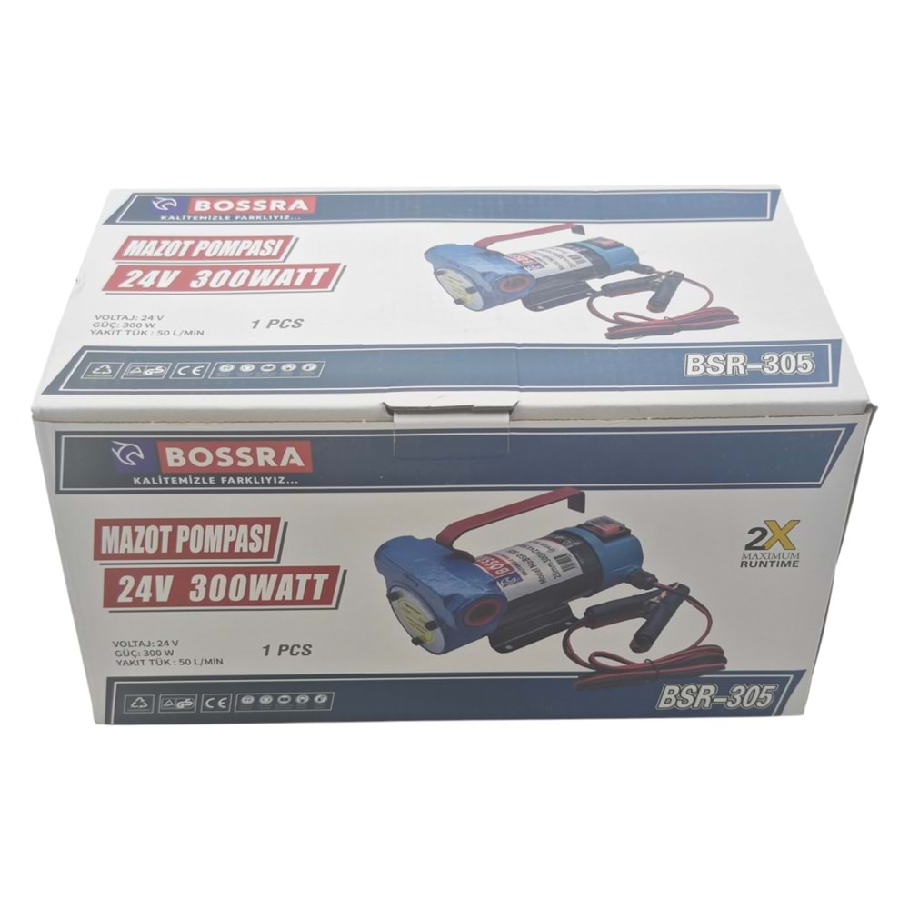 BSR-305 Bossra 24V Mazot Pompası 300W