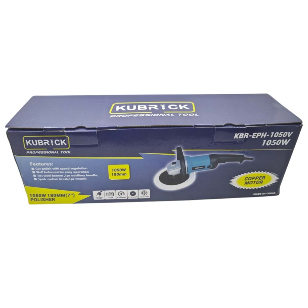 KBR-EPH-1050V Kubrick 1050W Polisaj Makinesi 180mm