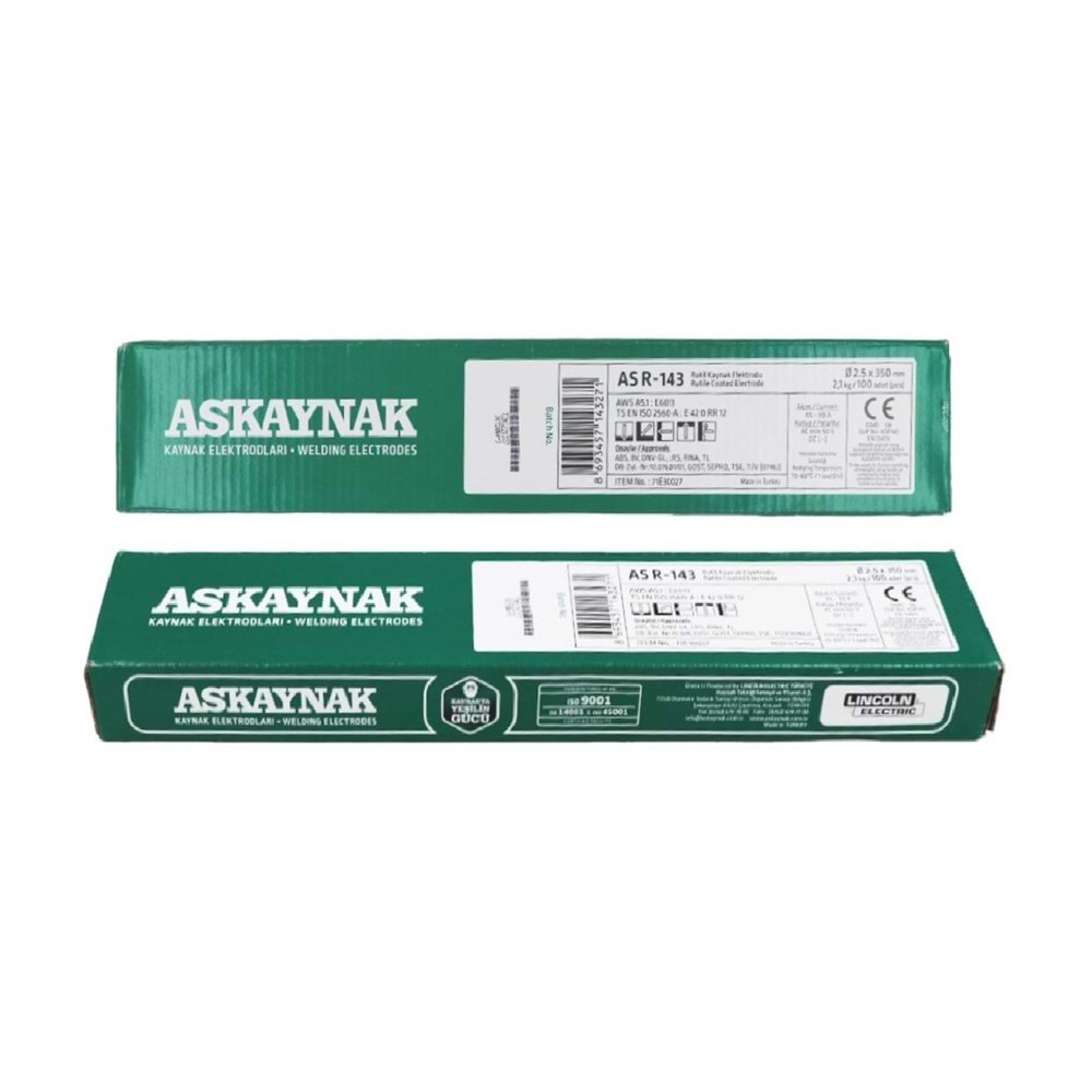 ASR-143 Askaynak Rutil Elektrod 2.5*350mm