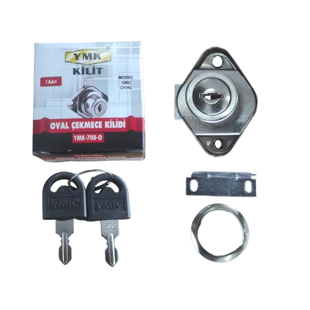 Ymk-708-0 Ymk Çekmece Kilidi - Oval