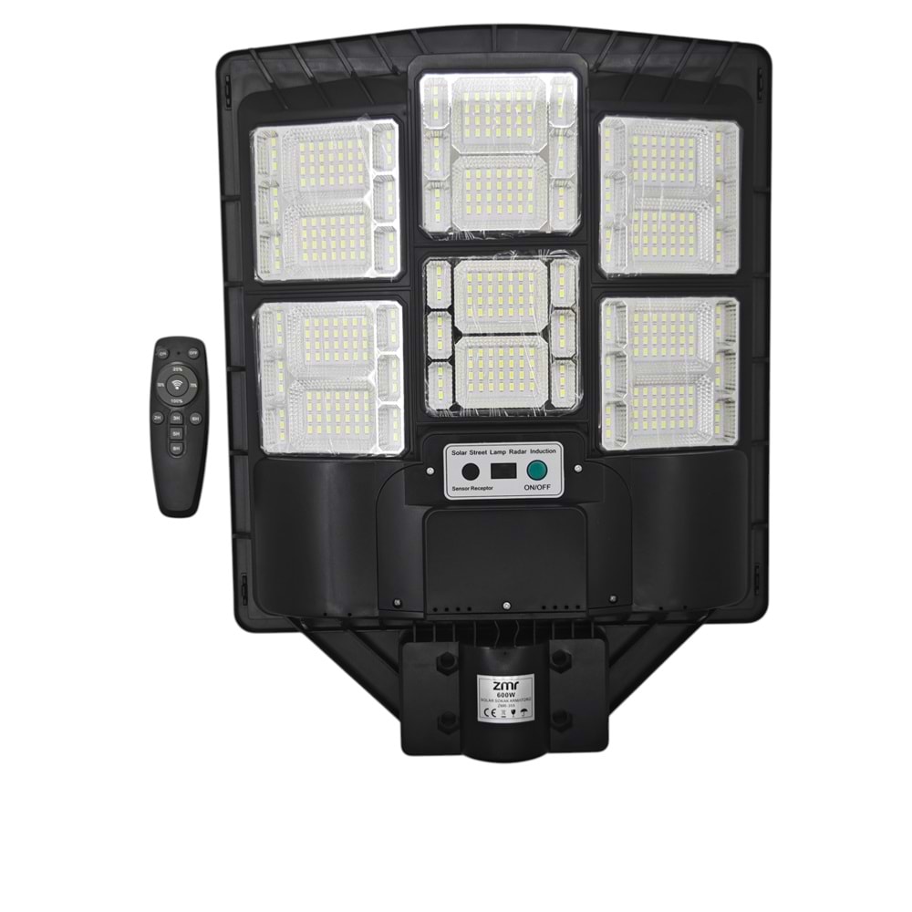 ZMR-355 ZMR 600W Led Solar Şarjlı Sokak Armatürü - Kumandalı