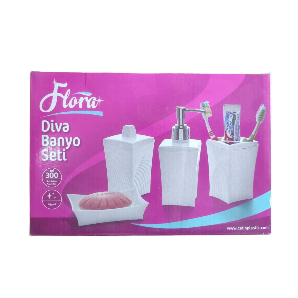 F350 Flora Diva Banyo Seti 4Lü