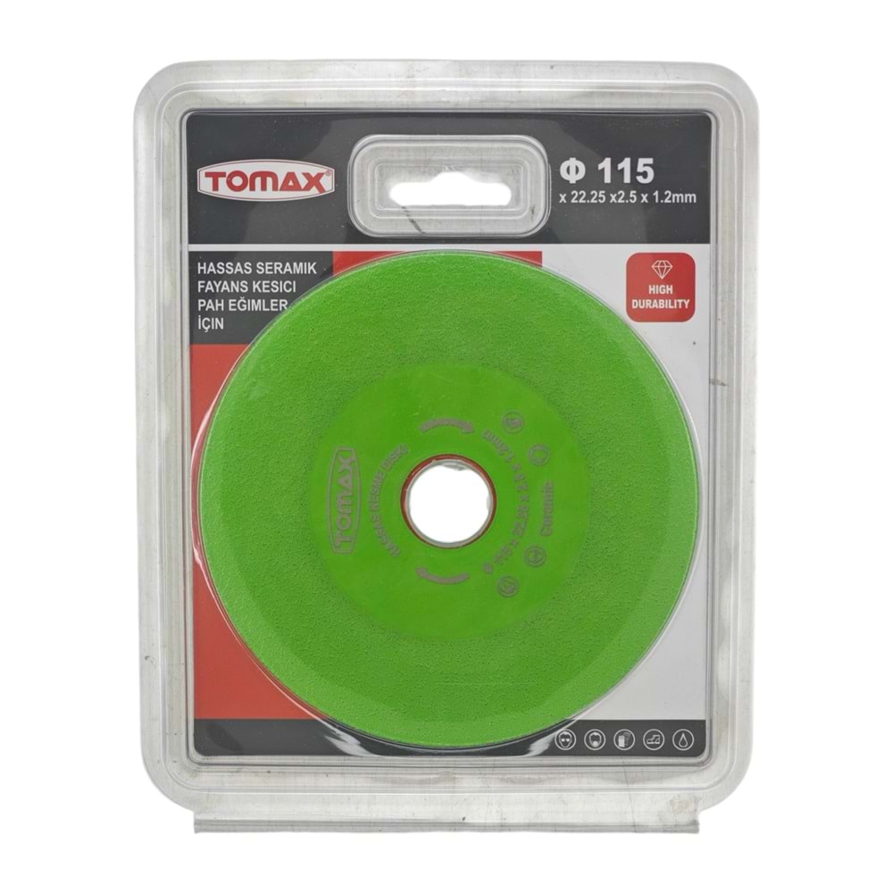 T-1351 Tomax Hassas Seramik Fayans Kesici Disk 115*1.2mm