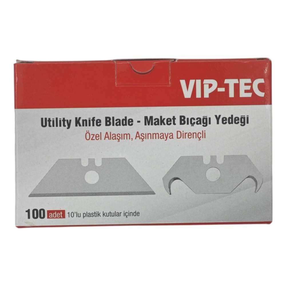 VT874000 Vip-Tec Katlanır Maket Bıçağı Ağzı 10lü