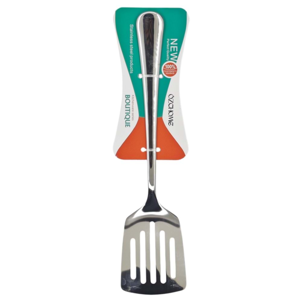 1010-4 Özchome Metal Spatula - Delikli