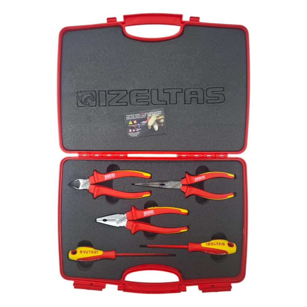 8795006005 İzeltaş 1000V İzoleli Elektrikçi Set 5prç