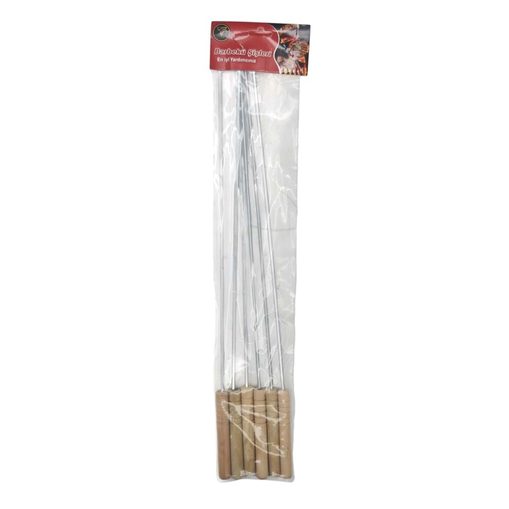 930 Real Şahin Barbekü Şişleri 6lı 40cm