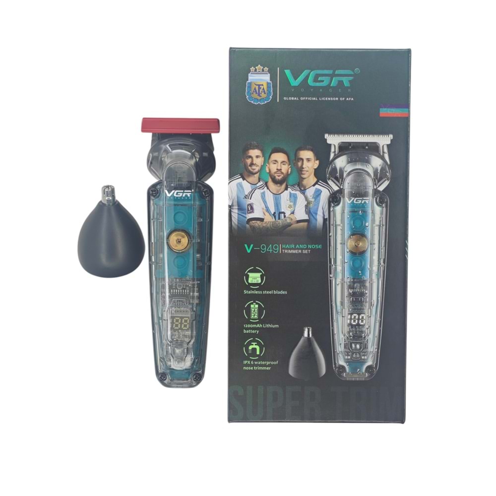 V-949 VGR Şarjlı Saç Sakal Traş Makinesi