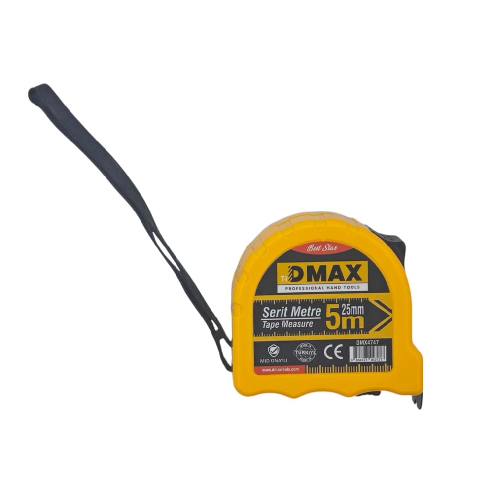 DMX4747 Dmax Professyonel Şerit Metre 5m*25mm