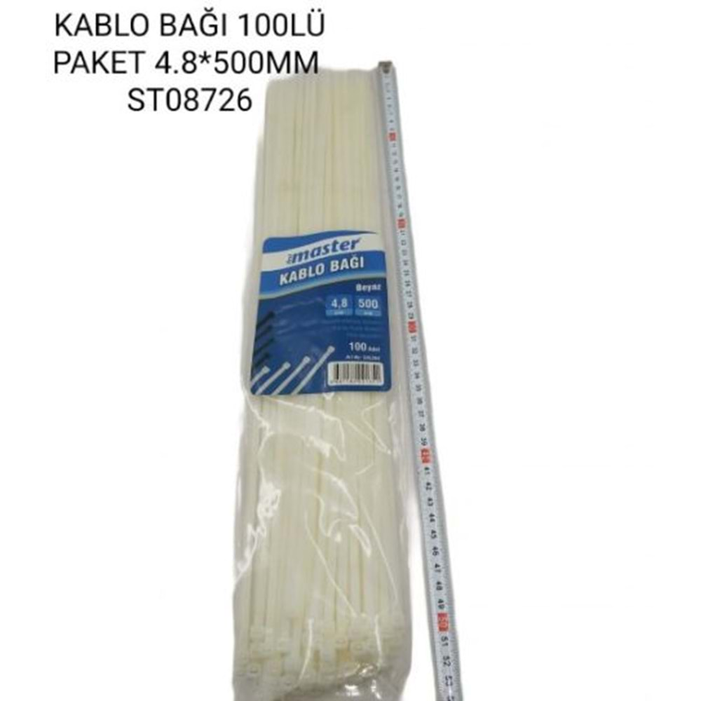 505364 Master Kablo Bağı 100Lü 4.8*500Mm