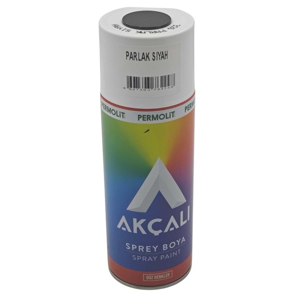 326 Permolit Akçalı Sprey Boya 400ml - Parlak Sıyah