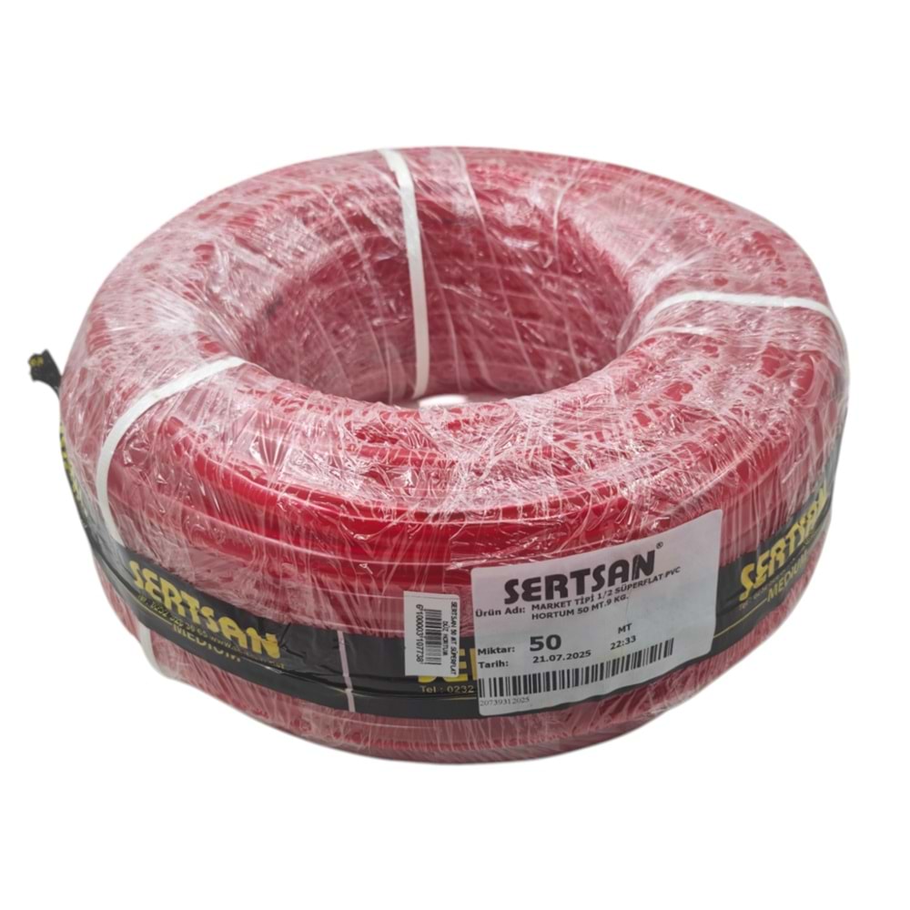 08884 Sertsan Süperflast Silikonlu PVC Hortum 1/2 50m