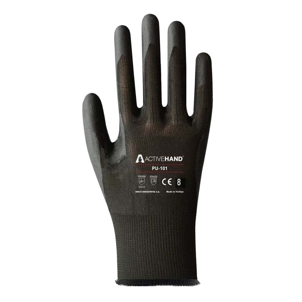PU 101 Activehand PU Kaplı Eldiven 8