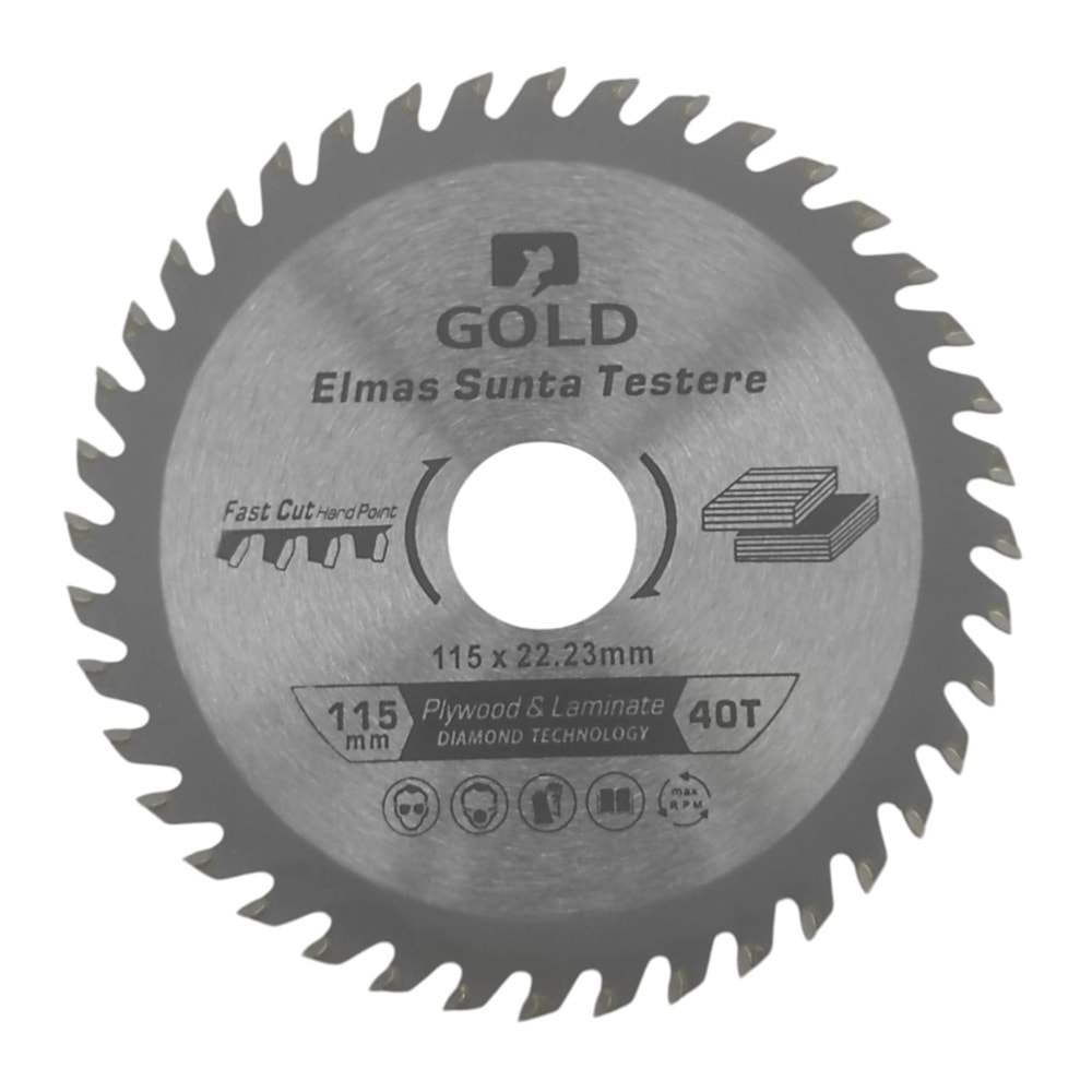 6115 Gold 40T Elmas Sunta Testere 115mm