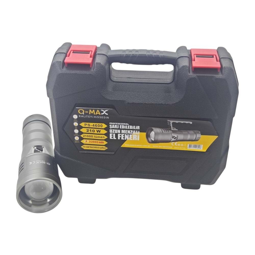 PS-4600 Q-Max 21000 Lümen 210W Zomlu Avcı Feneri