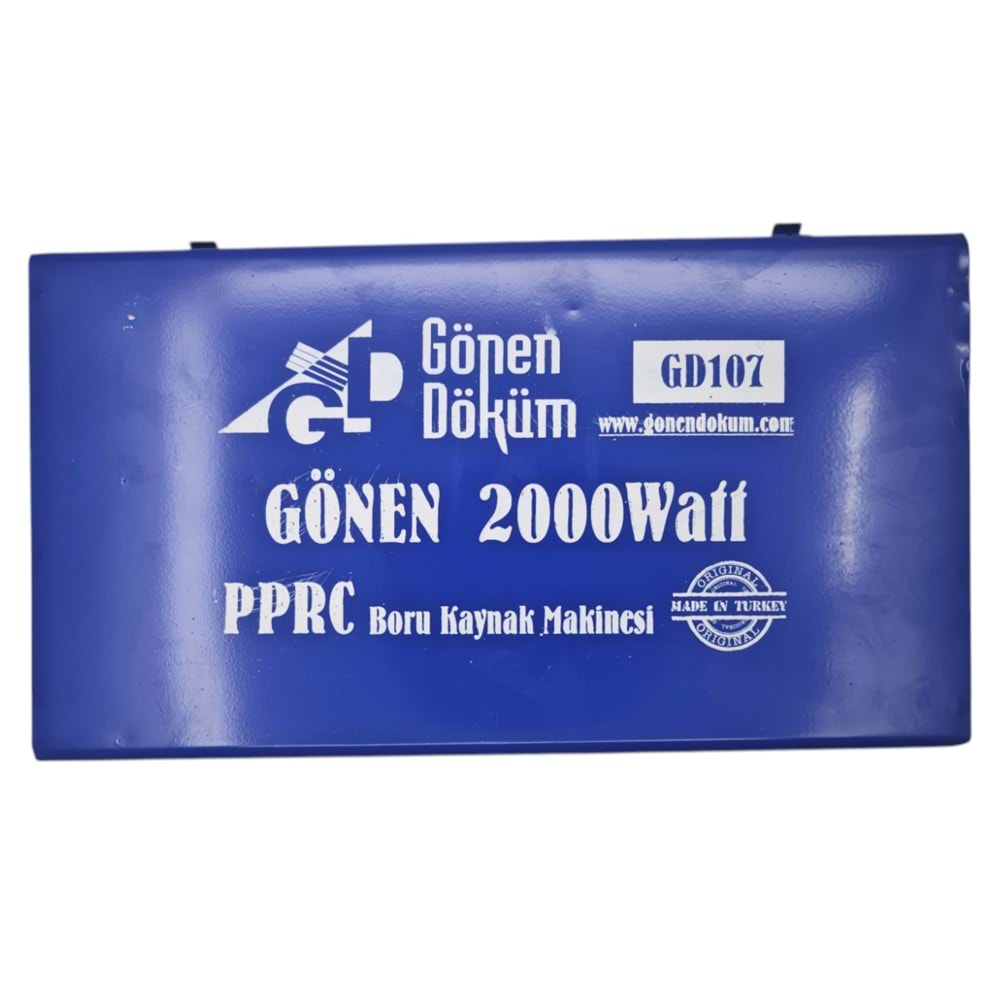 GD107 Gönen PPRC Boru Kaynak Makinesi 2000W - 50-63-75mm Kaynak Paftalı