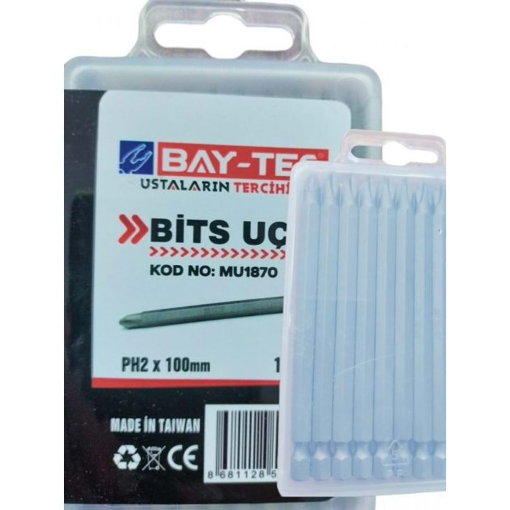 Mu1870 Bay-Tec Yıldız Bits Uç Ph2*100Mm