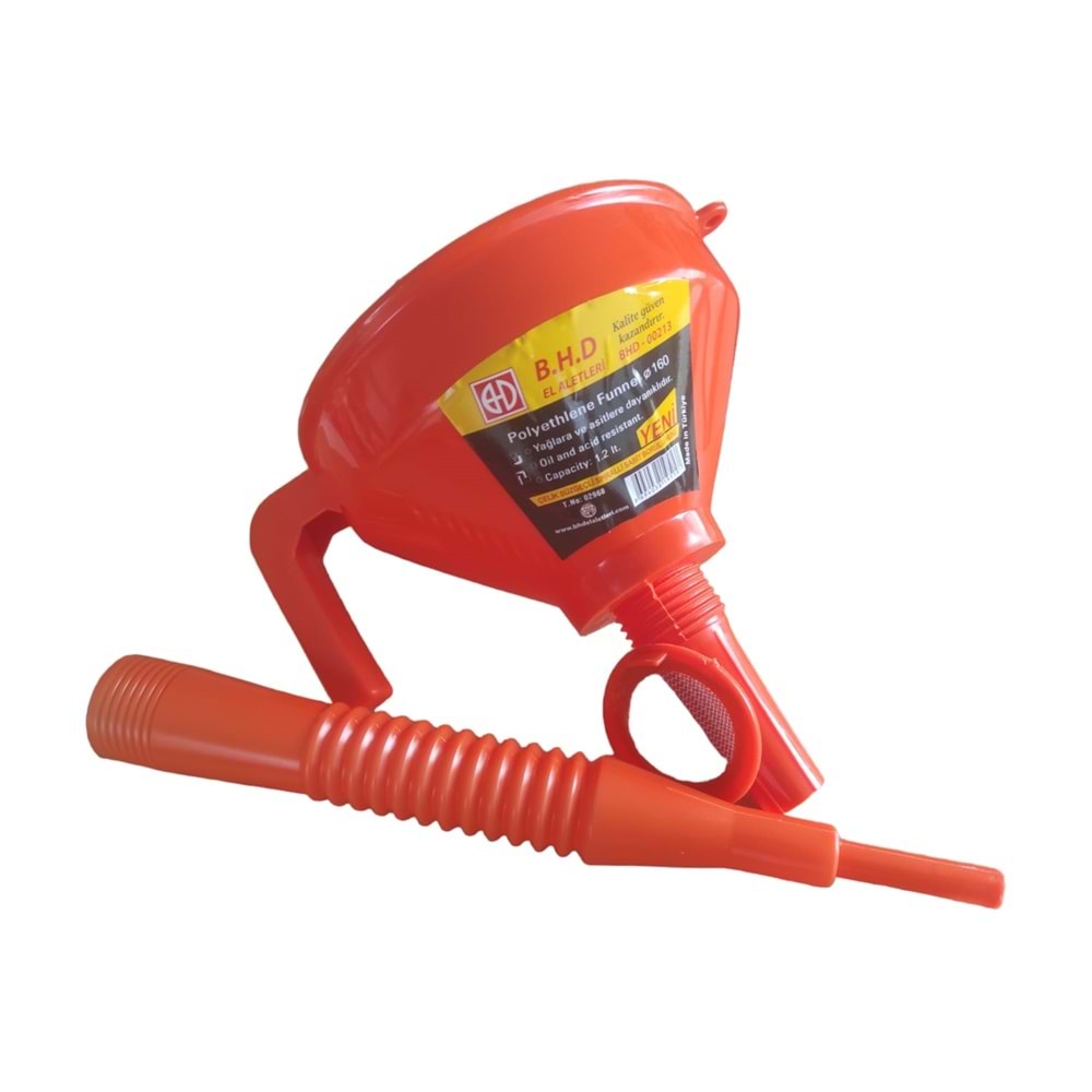 BHD-00213 B.H.D Süzgeçli Spralli Huni Q160 - Küçük