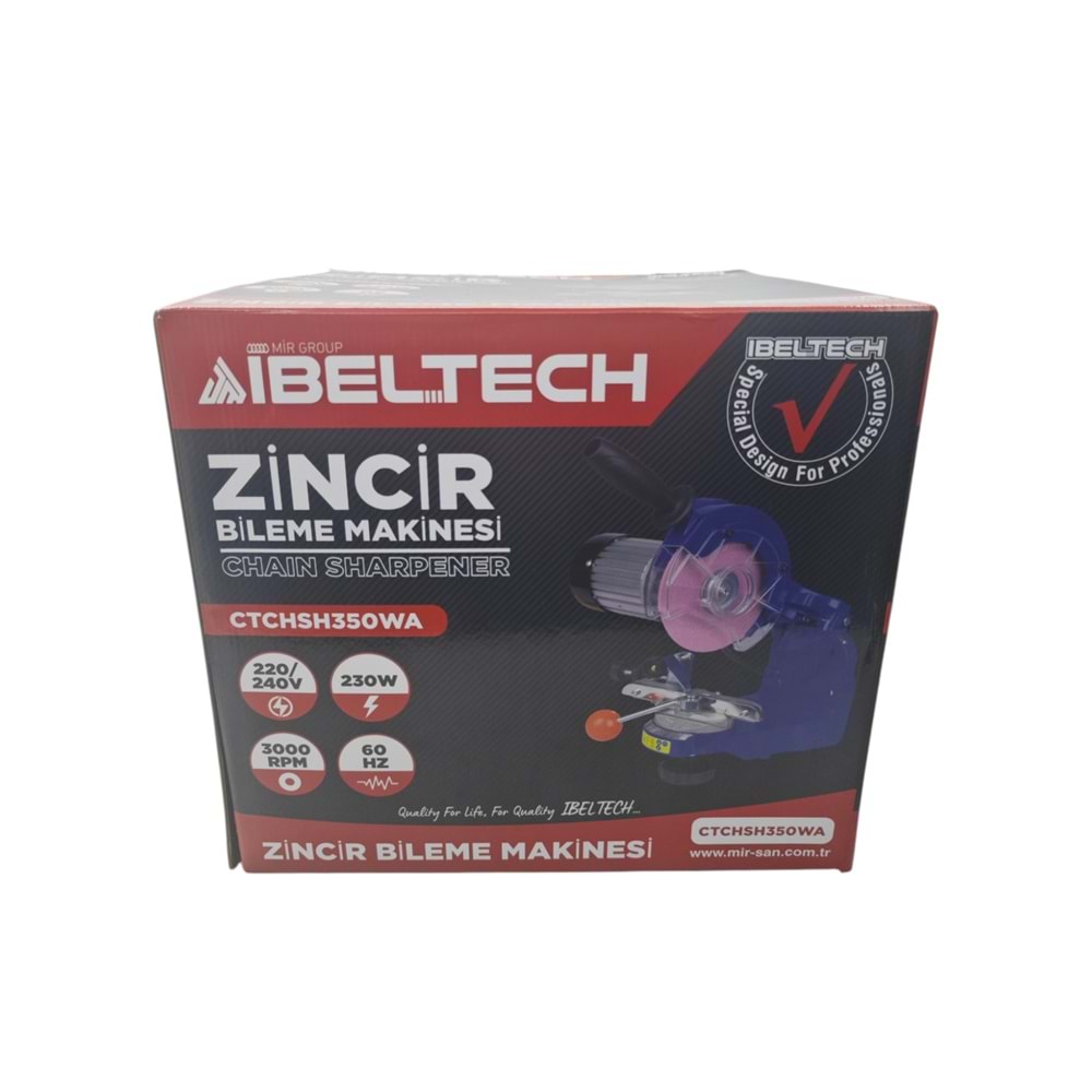 CTCHSH350WA İbeltech Elektrikli Zincir Bileme Makinesi 230W