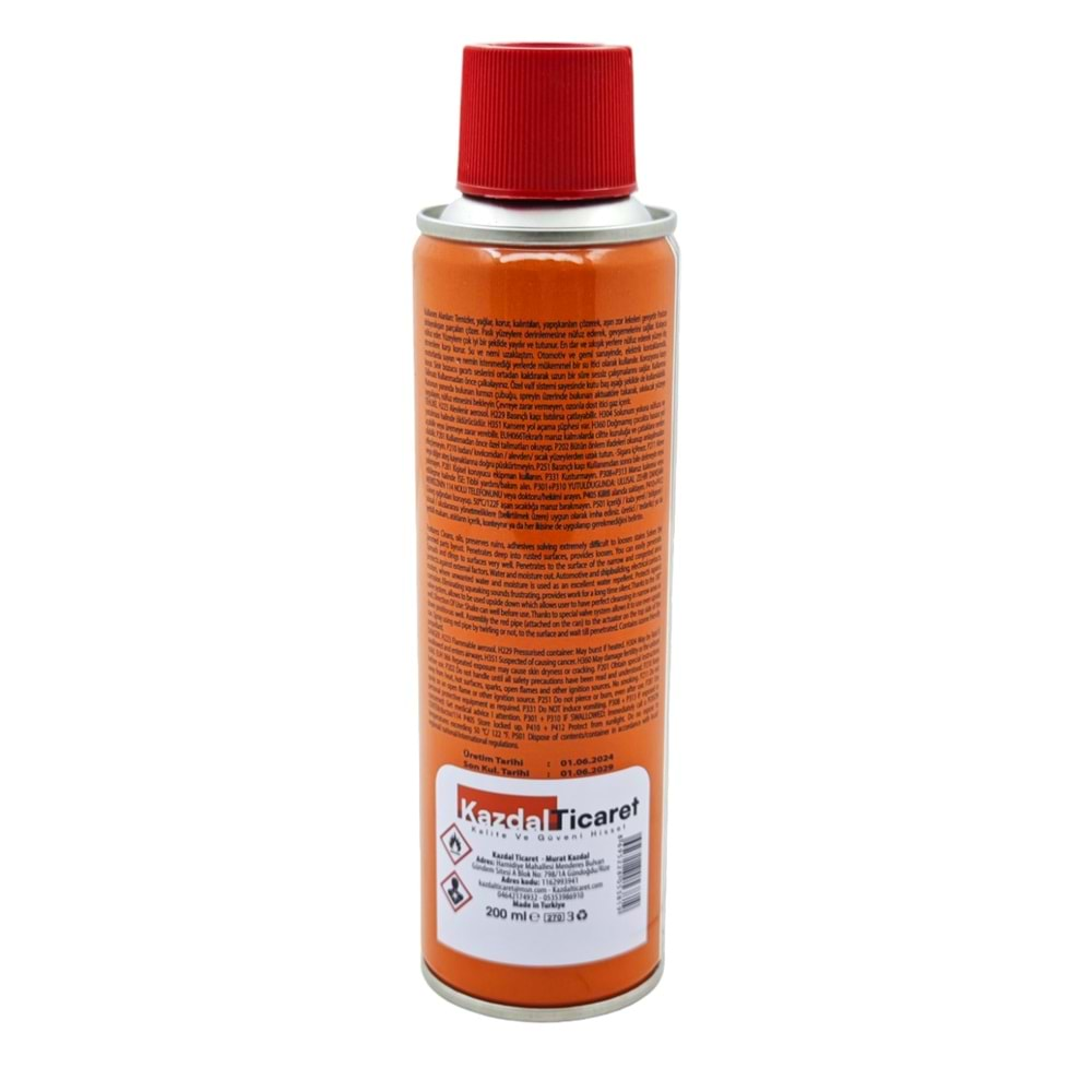 K-53 Komodo Koruyucu Yağlayıcı Sprey 200ml