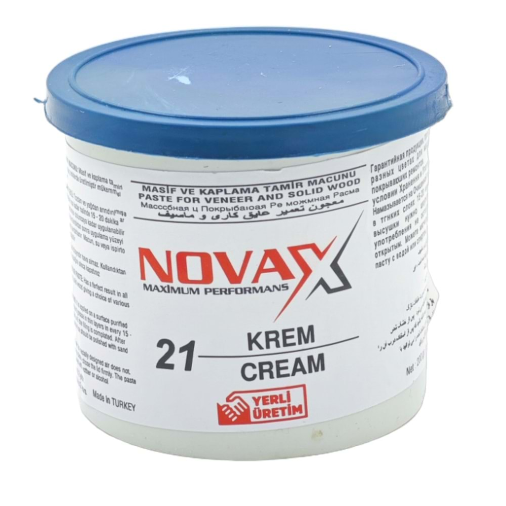 10073 Novax Masif Ve Kaplama Tamir Macunu 200Gr - Krem