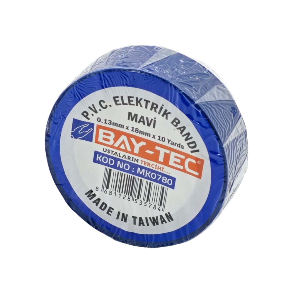MK0780 BAY-TEC PVC ELEKTRİK BANTI (Mavi)