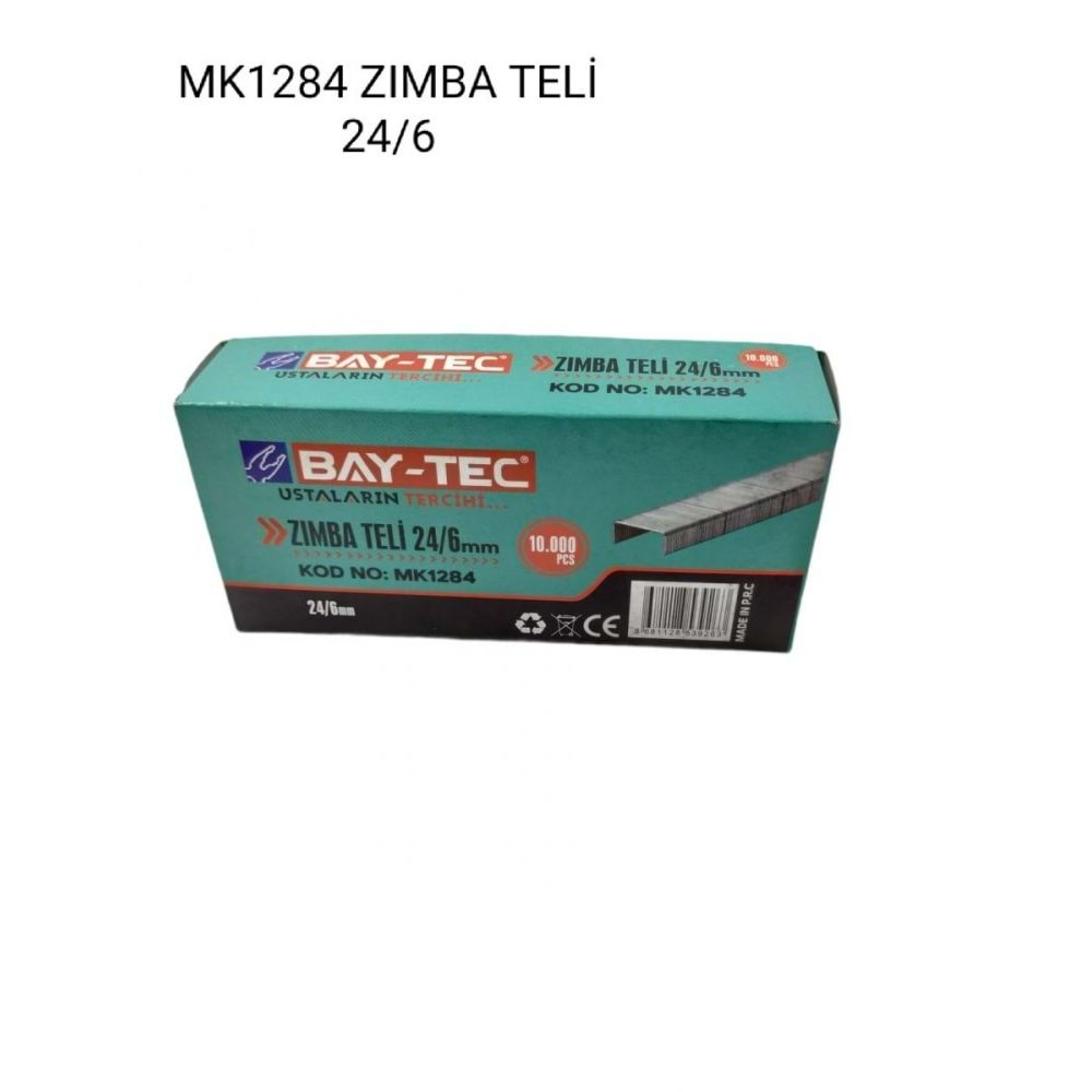 Mk1284 Bay-Tec Zımba Teli 24/6Mm