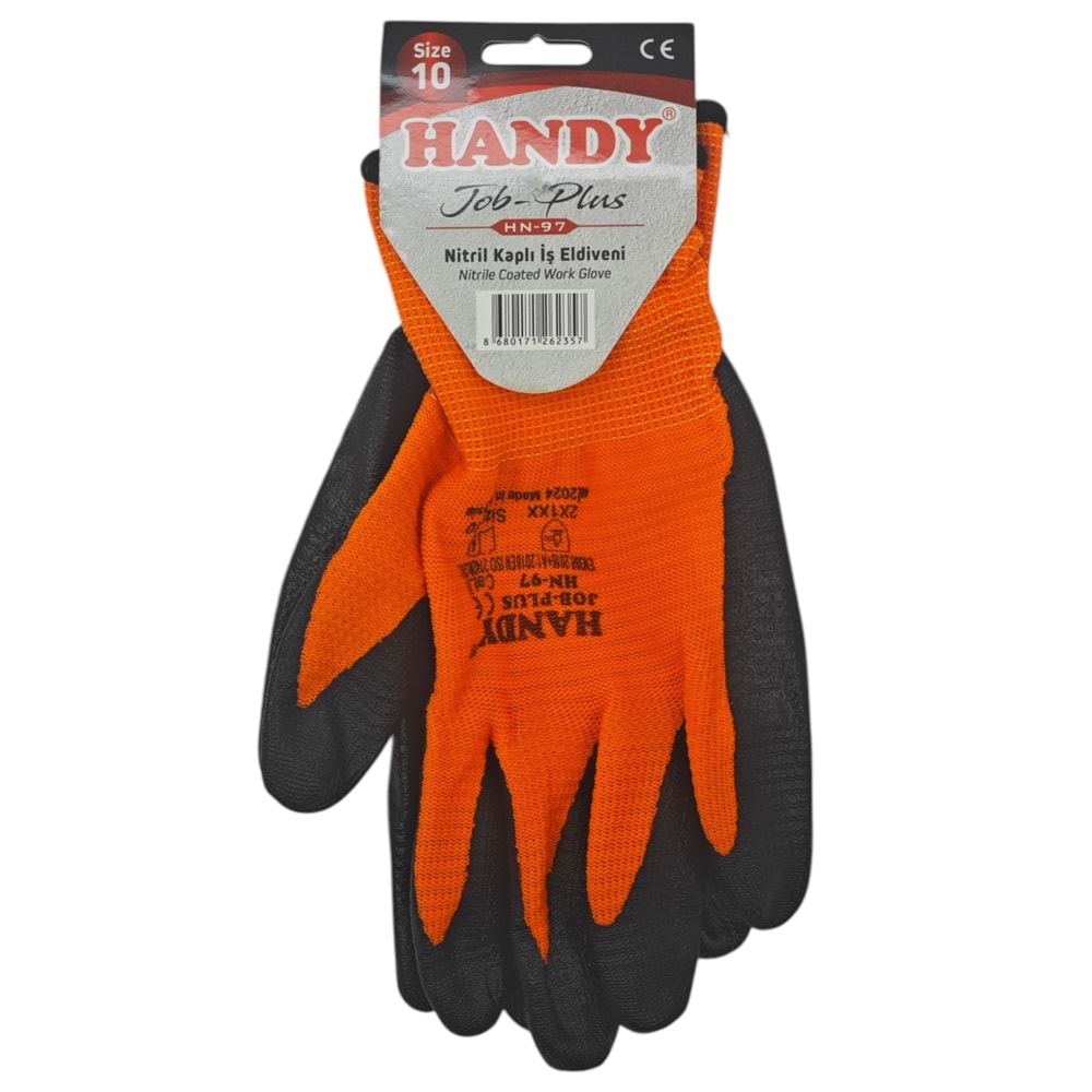 HN-97 Handy Tob-Plus Nitril Kaplı İş Eldiveni 10
