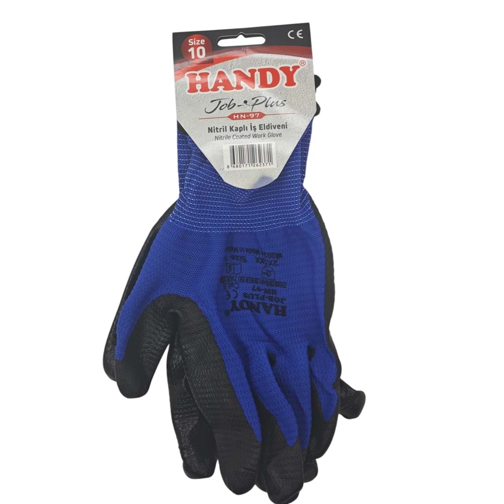 HN-97 Handy Tob-Plus Nitril Kaplı İş Eldiveni 10