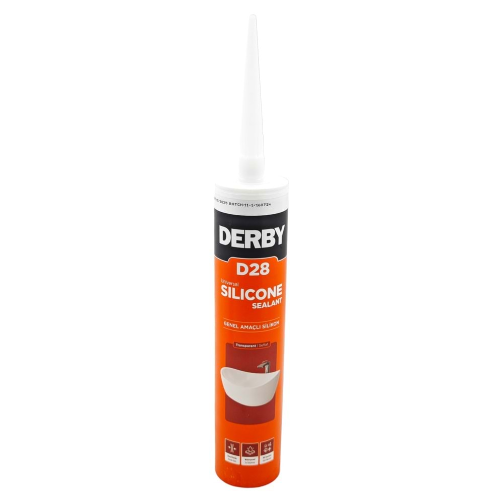 D28 Derby Universal Şeffaf Silikon 280gr