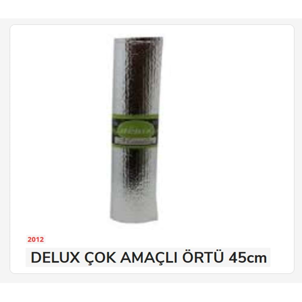 2012 Delux Çok Amaçlı Örtü 45Cm*1.7M -Metalize